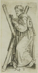 聖アンデレ、使徒より 作： Martin Schongauer