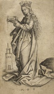 セントバーバラ 作： Martin Schongauer