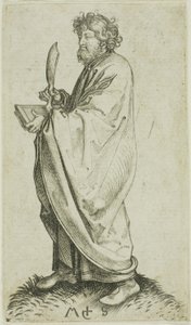 聖バーソロミュー、使徒より 作： Martin Schongauer