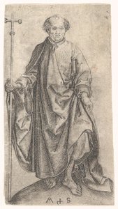 聖フィリップ、およそ1435-1491。 作： Martin Schongauer