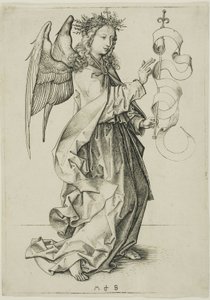 受胎告知の天使 作： Martin Schongauer