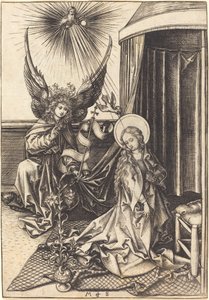 受胎告知 作： Martin Schongauer