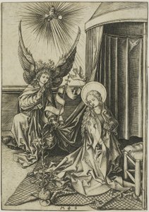 受胎告知 作： Martin Schongauer