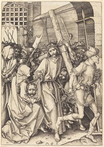 聖ベロニカとの十字架のベアリング 作： Martin Schongauer
