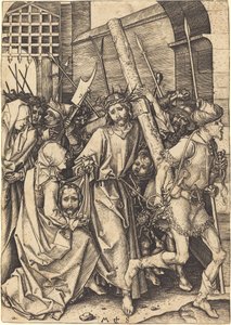 聖ベロニカとの十字架のベアリング 作： Martin Schongauer
