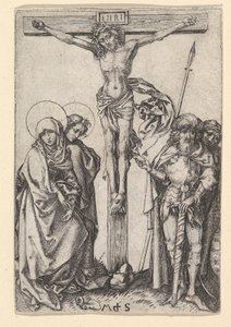 はりつけ、ca。 1435-1491。 作： Martin Schongauer