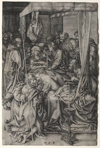 処女の死 作： Martin Schongauer