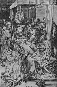 処女の死、c1475 作： Martin Schongauer