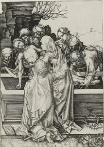 埋葬、15世紀後半 作： Martin Schongauer