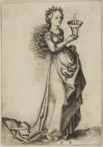 最初の賢い処女 作： Martin Schongauer