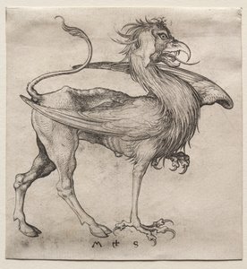 グリフィン、1400年代。 作： Martin Schongauer