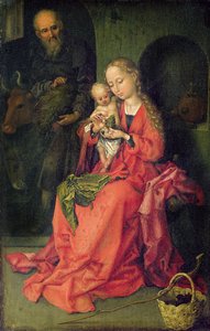 聖家族、1480-90年頃 作： Martin Schongauer