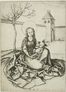 中庭の聖母子 作： Martin Schongauer
