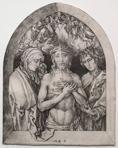 悲しみの男。 作： Martin Schongauer