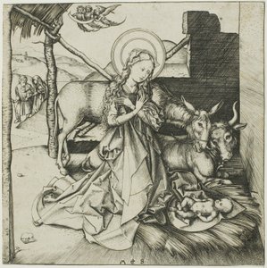 キリストの生涯からの降誕 作： Martin Schongauer