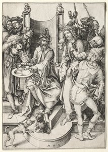 情熱：ピラトの前のキリスト。 作： Martin Schongauer