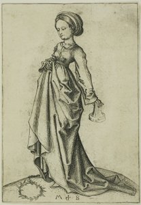 第二の愚かな処女 作： Martin Schongauer