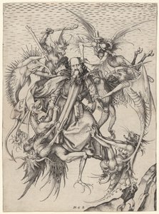 聖アントニウスの苦難 作： Martin Schongauer