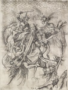 聖アンソニーの苦難」 15世紀後半 作： Martin Schongauer