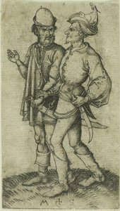 二人のムーア人の対話 作： Martin Schongauer
