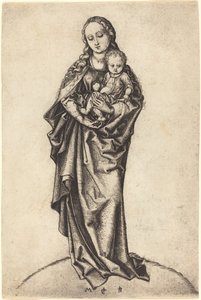 りんごを持つ聖母子 作： Martin Schongauer