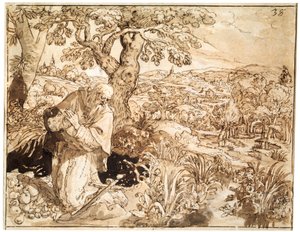隠者、1585-1586 作： Maarten de Vos