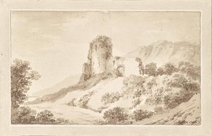 廃墟のある風景 作： Martin von Molitor