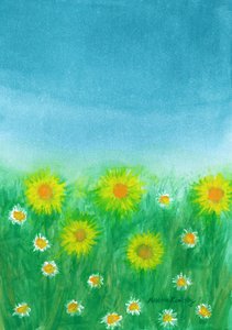 春の牧草地 作： Martina Konitzky
