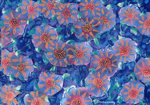祖母の庭の花 作： Martina Konitzky