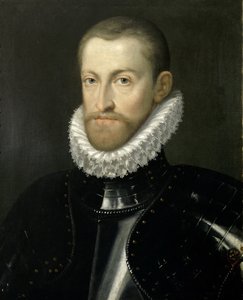 オーストリアのルドルフ2世の肖像15521612、神聖ローマ皇帝、1578年頃 作： Martino Rota