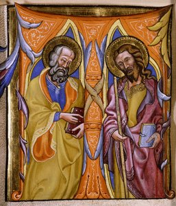聖人フィリップとジェームズ、1400年頃 作： Martino de Bartolomeo
