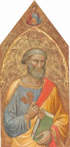 聖ペテロ、その上に聖ヤコブ少佐、［左パネル］、1415～1420年頃 作： Martino di Bartolomeo di Biagio