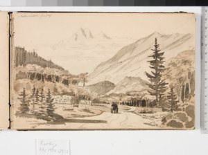 アルプスの風景 作： Martinus Rørbye