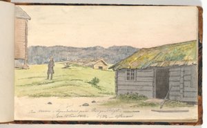 農場のある風景 作： Martinus Rørbye