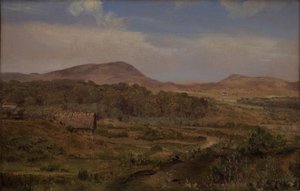 ユトランド半島、ブロックフスの近くの風景 作： Martinus Rørbye