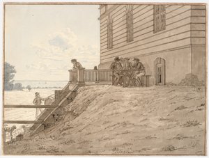 ビーチの景色を望むエルミタージュのそばの敷地 作： Martinus Rørbye