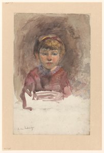 子供のポートレート、正面 作： Martinus van Andringa