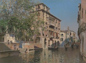 ヴェネツィアの運河、1875年頃 作： Martín Rico y Ortega