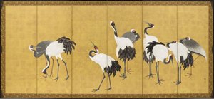 鶴 作： 丸山応挙