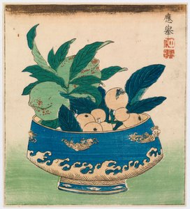 桃とビワ 作： 丸山応挙