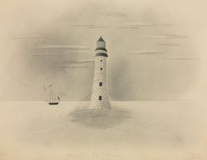 エディストーン灯台、1840年。