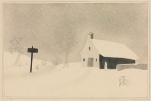 バーモント州の雪嵐。 作： Mary Altha Nims