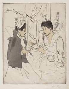 アフタヌーンティーパーティー 作： Mary Cassatt