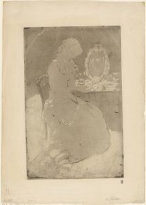 化粧台で 作： Mary Cassatt