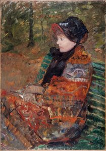 秋。 リディア・カサットの肖像、1880年。 作： Mary Cassatt