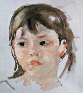 若い女の子の頭 作： Mary Cassatt