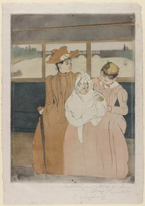 バフィーでは、1890-91。 作： Mary Cassatt