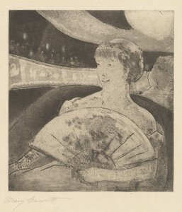 オペラボックスNo.3で、1880年頃。 作： Mary Cassatt