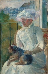 ウィンドウで若い女の子。 1883〜84年頃 作： Mary Cassatt