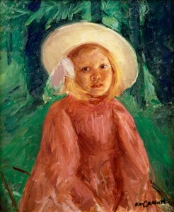 スグリのドレスの少女、1912